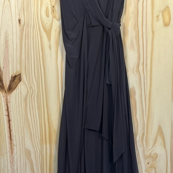 Misa Los Angeles Black Spaghetti-Strap Wrap Maxi Dress - Picture 4 of 6